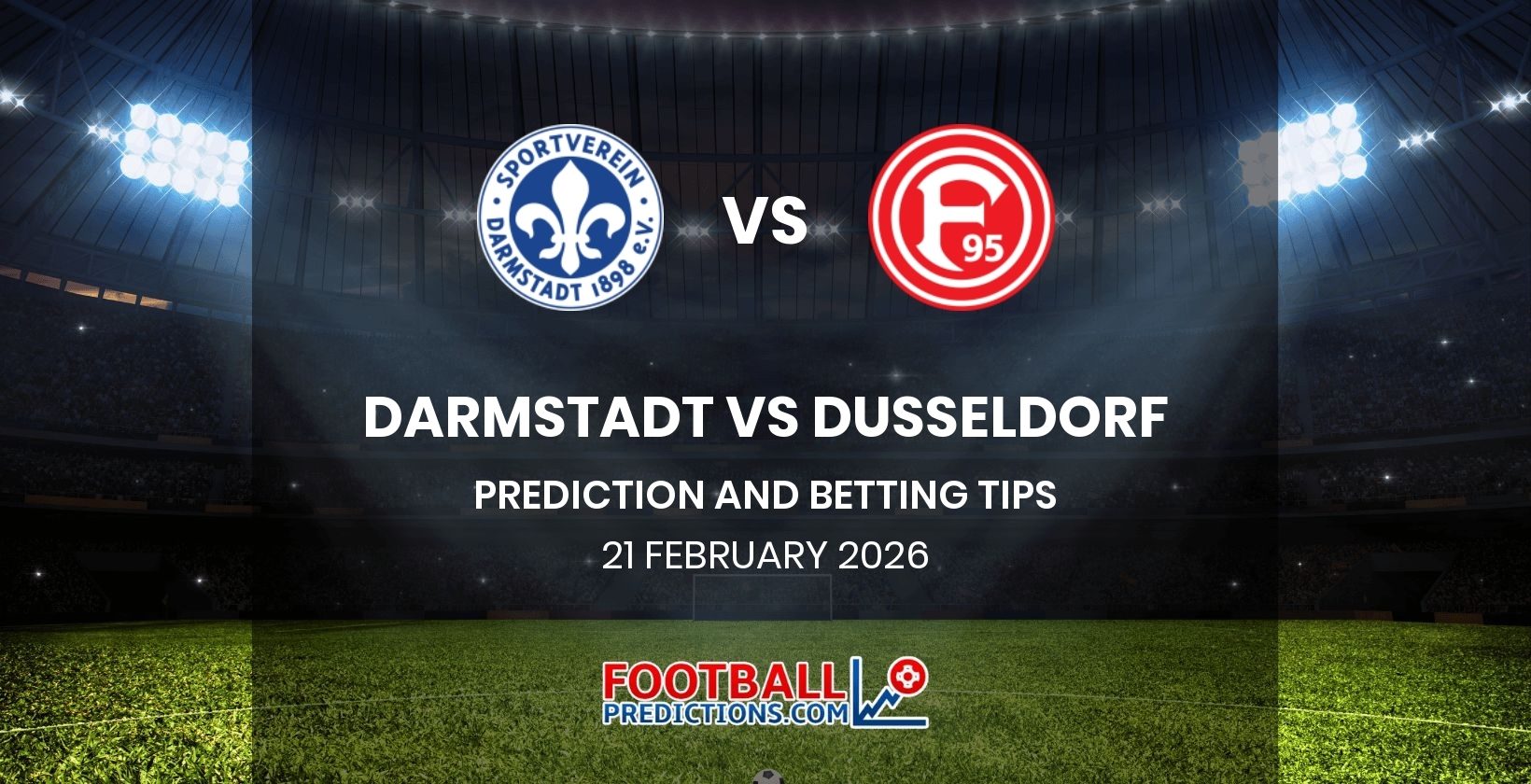 Darmstadt vs Dusseldorf Prediction and Betting Tips 21 February 2026
