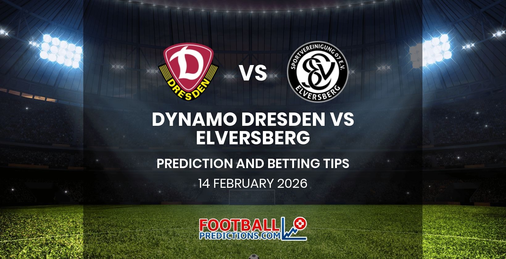 Dynamo Dresden vs Elversberg Prediction and Betting Tips 14 February 2026