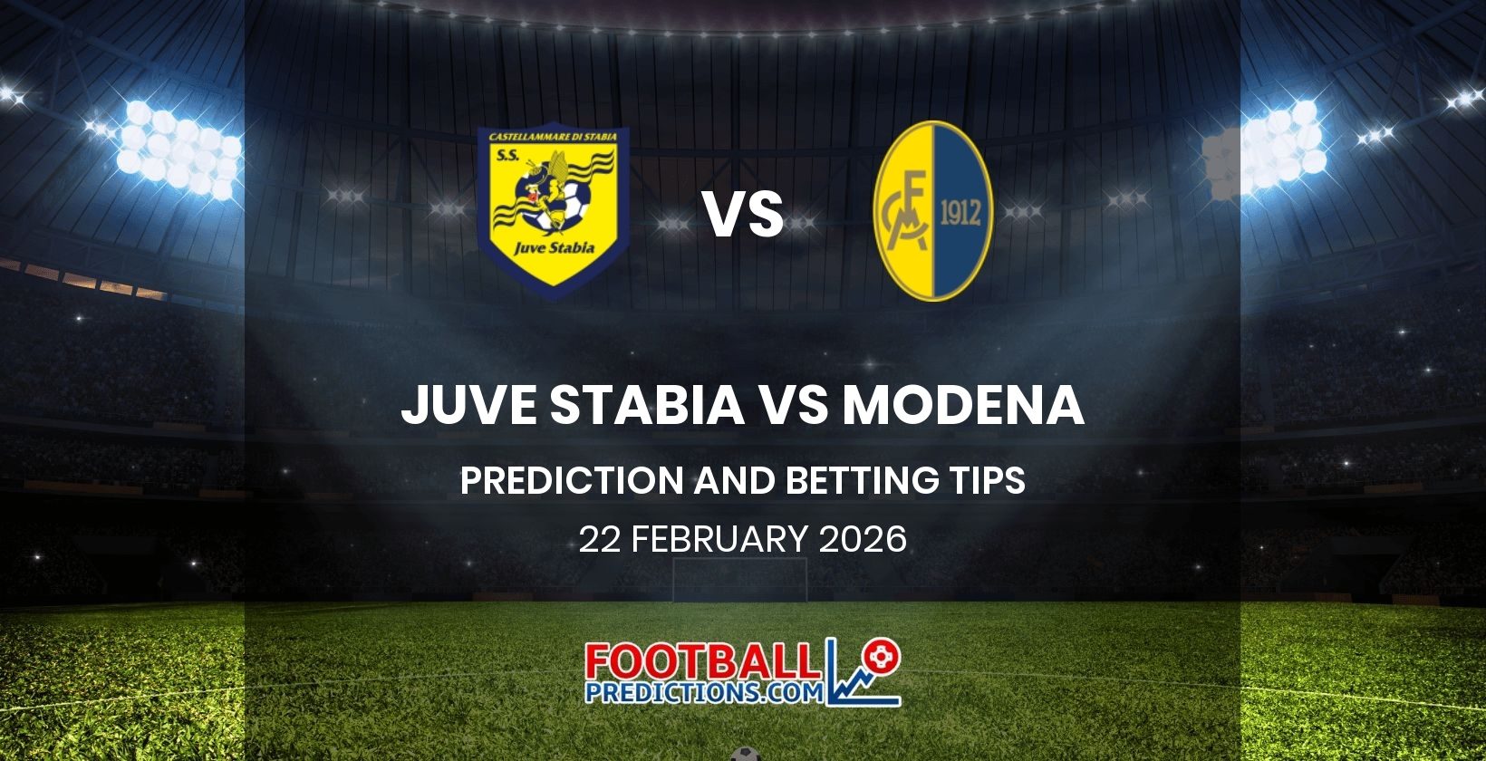 Juve Stabia vs Modena Prediction and Betting Tips 22 February 2026