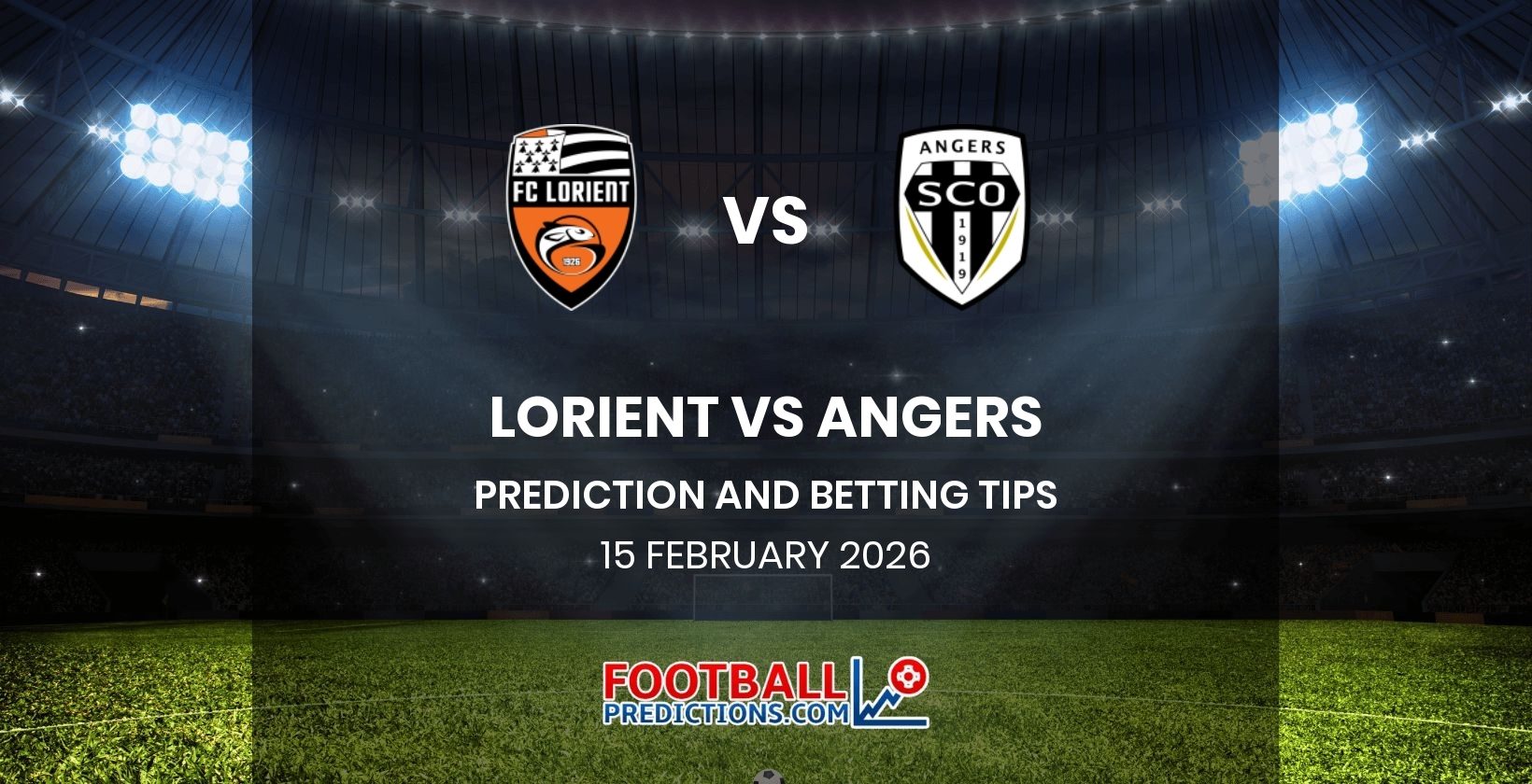 Lorient vs Angers Prediction and Betting Tips 15 February 2026