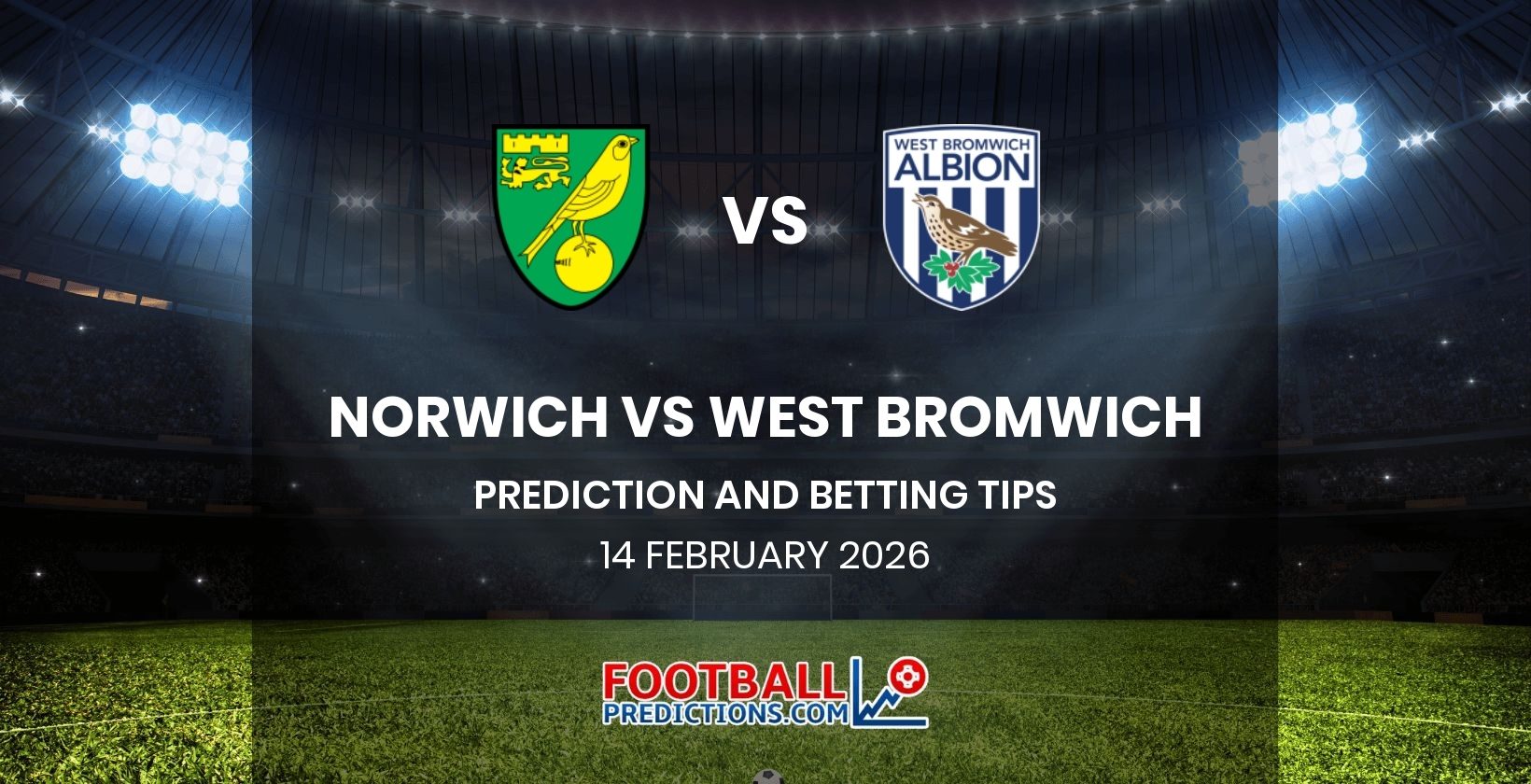 Norwich vs West Bromwich Prediction and Betting Tips 14 February 2026