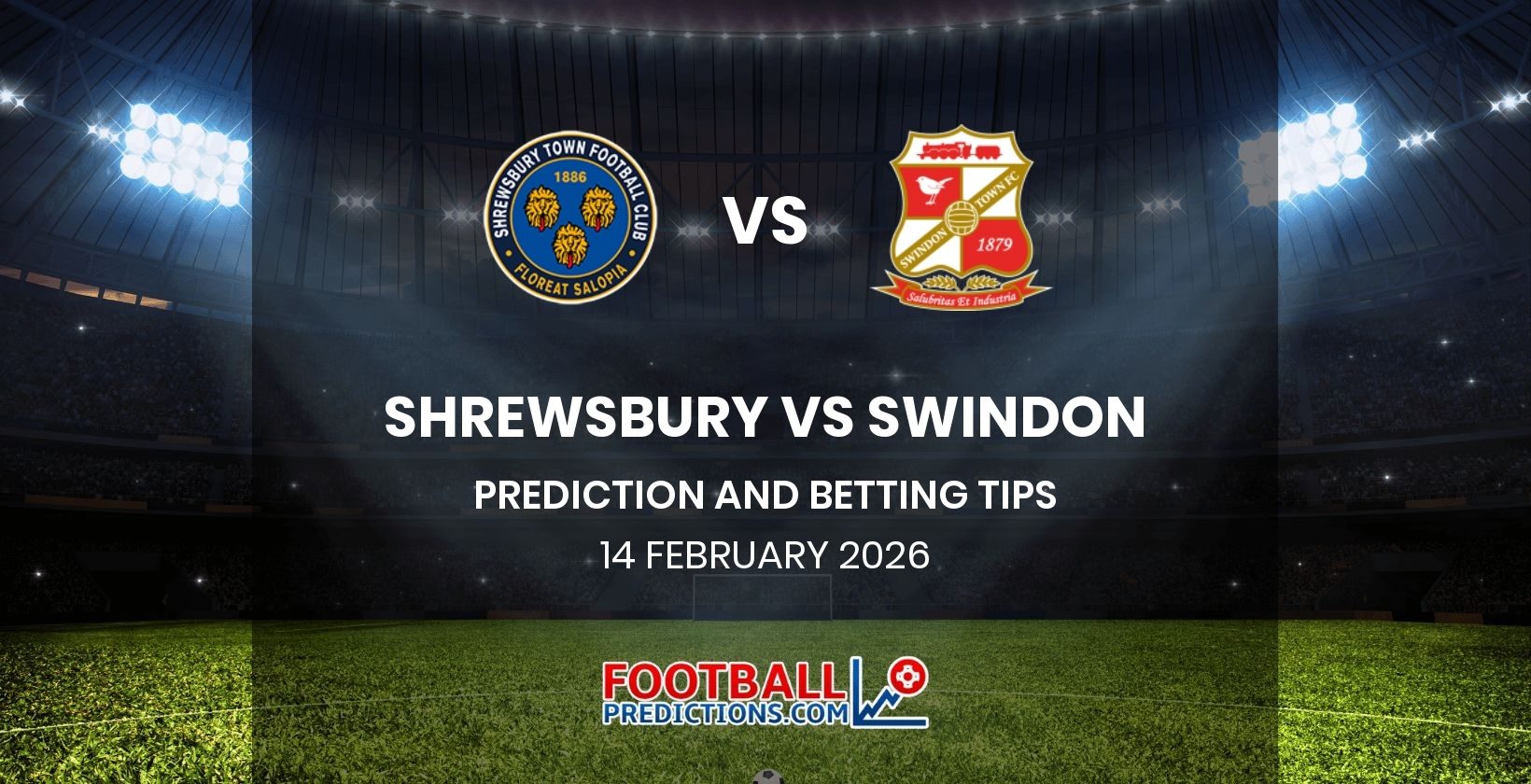 Shrewsbury vs Swindon Prediction and Betting Tips 14 February 2026