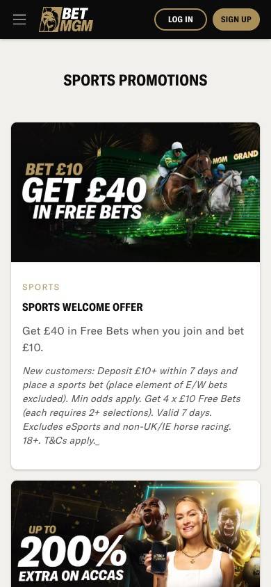 BetMGM Promotions and Bonuses screenshot