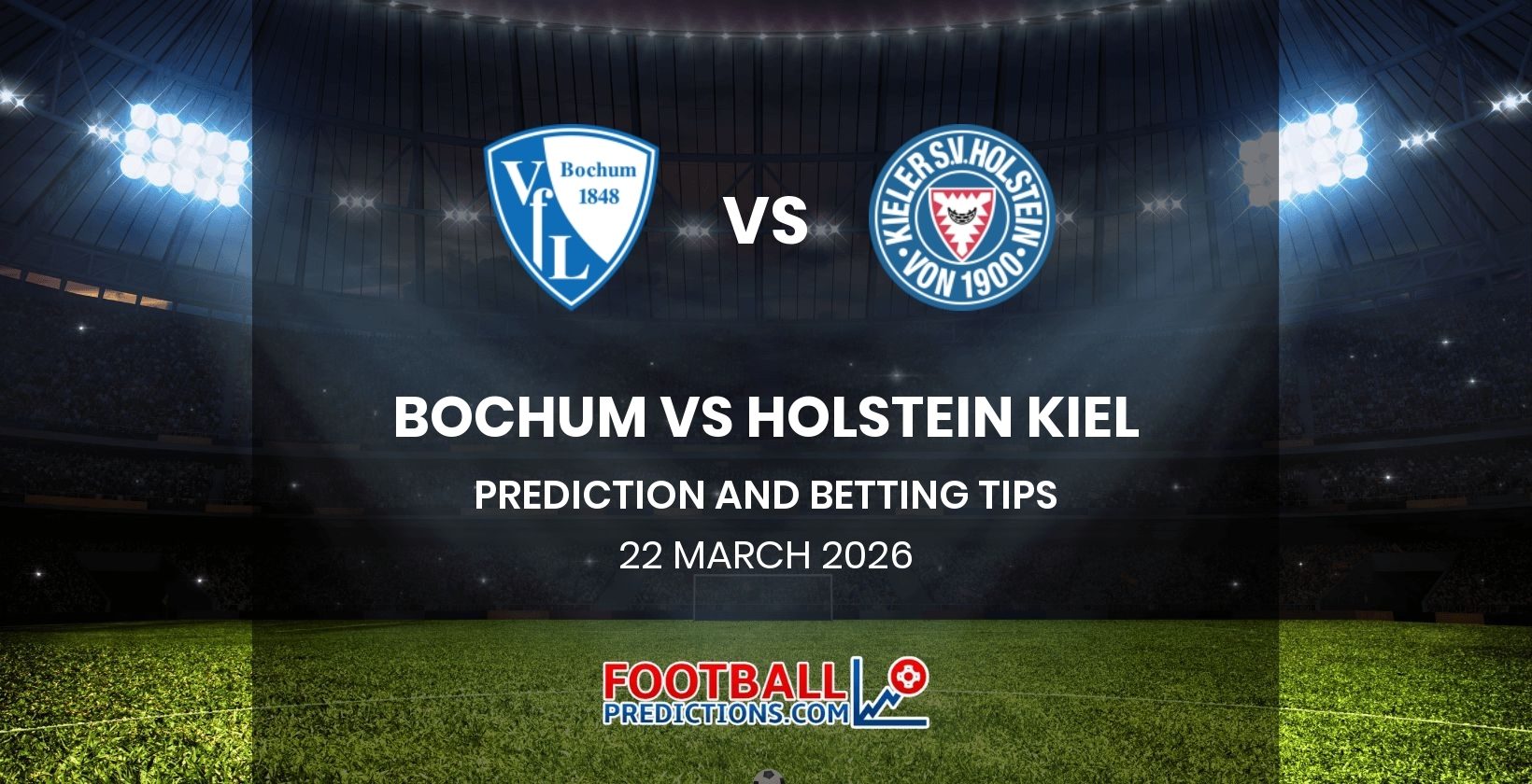 Bochum vs Holstein Kiel Prediction and Betting Tips 22 March 2026
