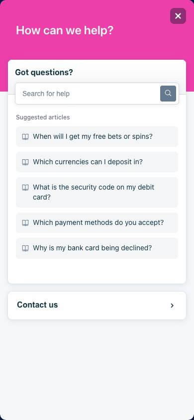 BresBet Customer Service screenshot