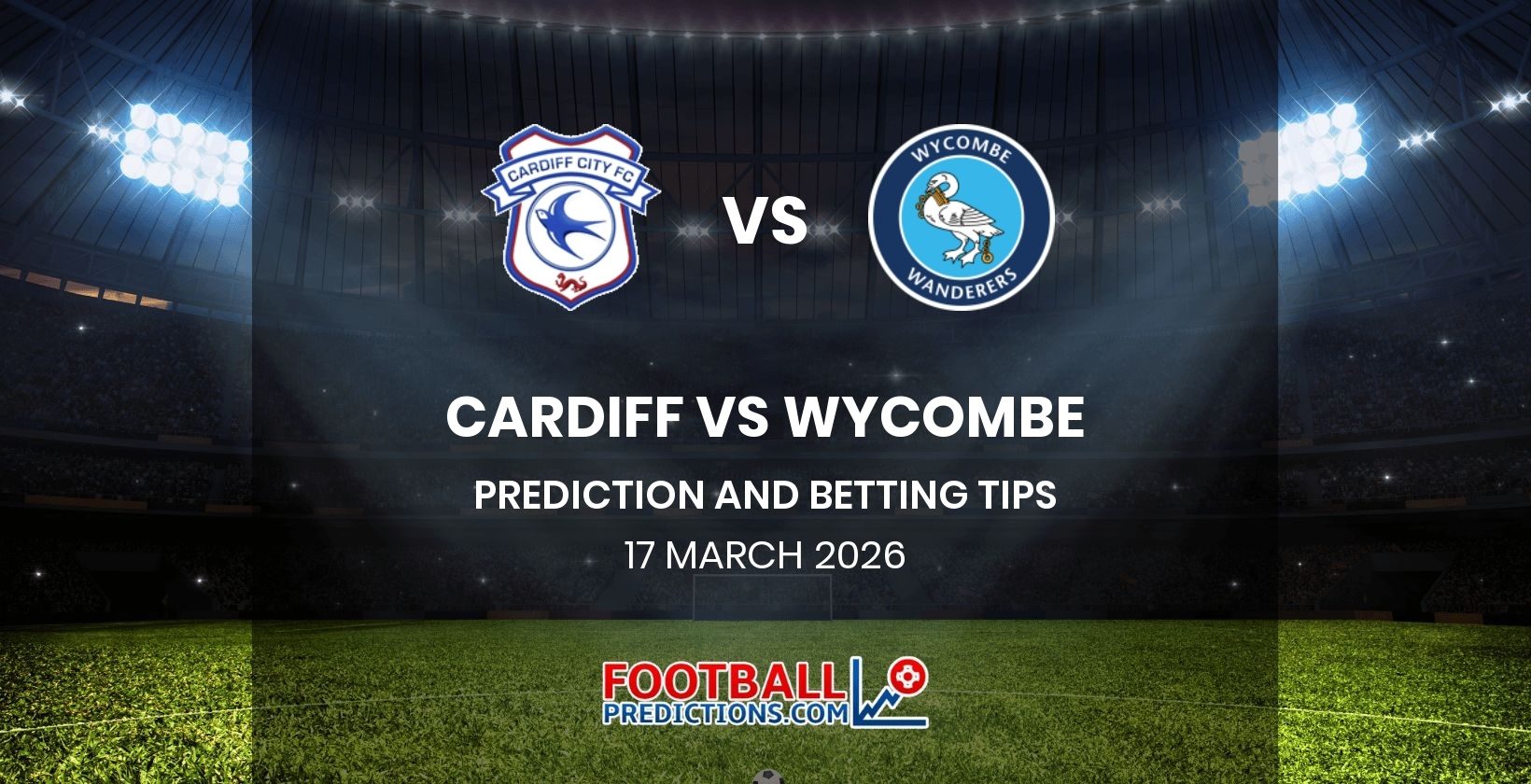 Cardiff vs Wycombe Prediction and Betting Tips 17 March 2026