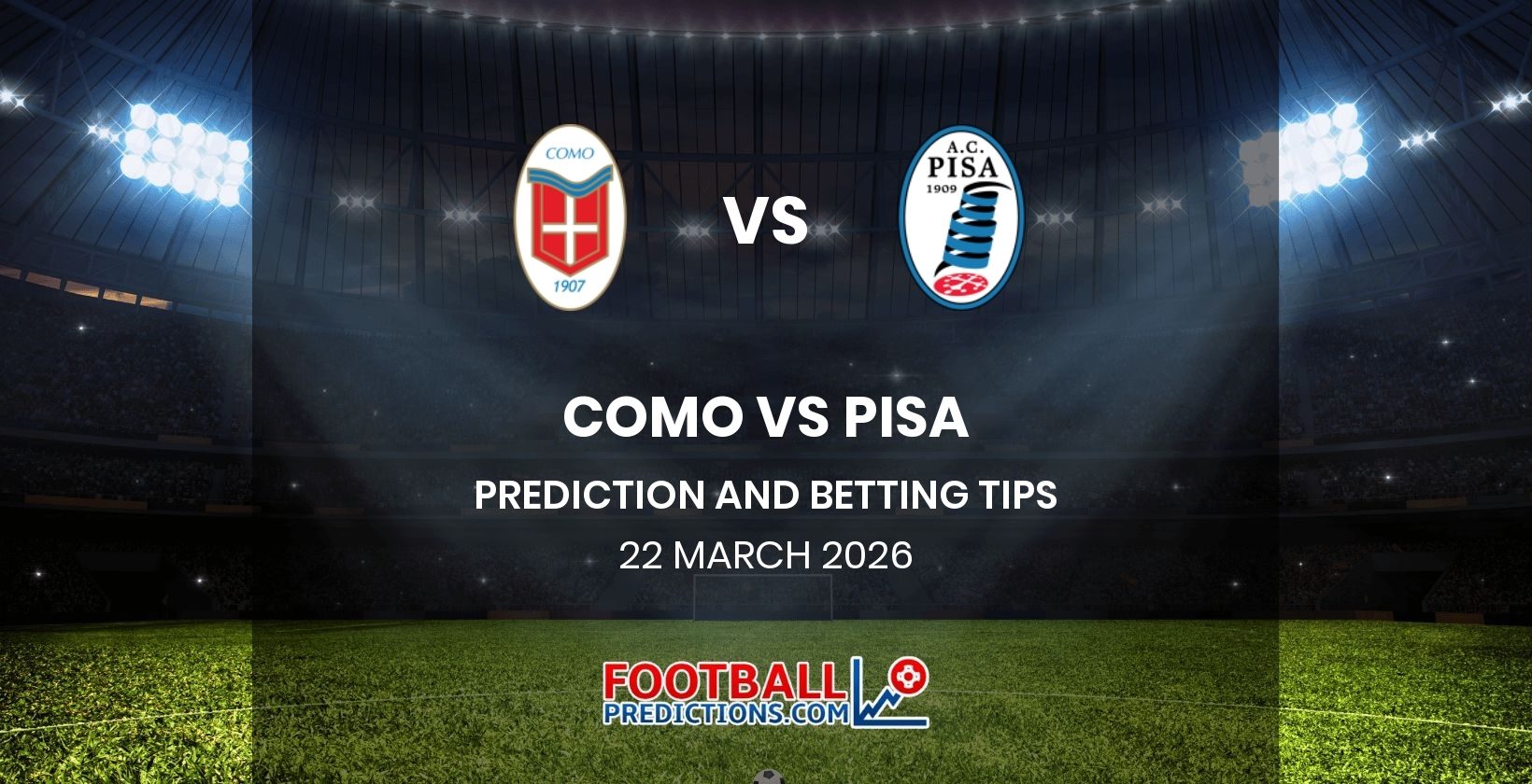 Como vs Pisa Prediction and Betting Tips 22 March 2026