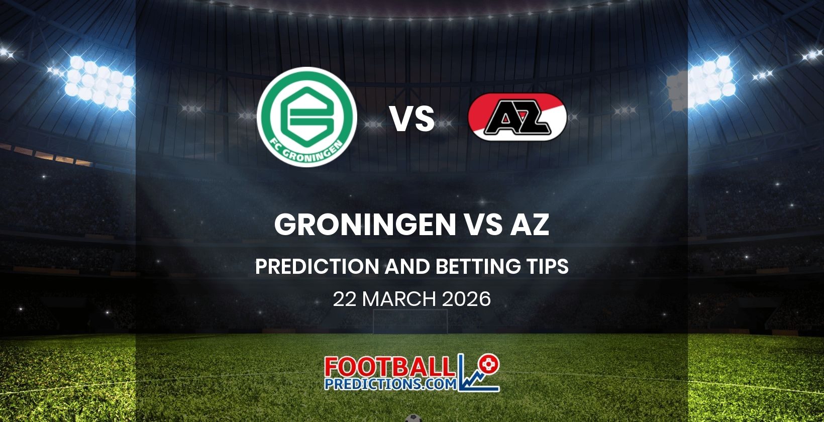 Groningen vs AZ Prediction and Betting Tips 22 March 2026