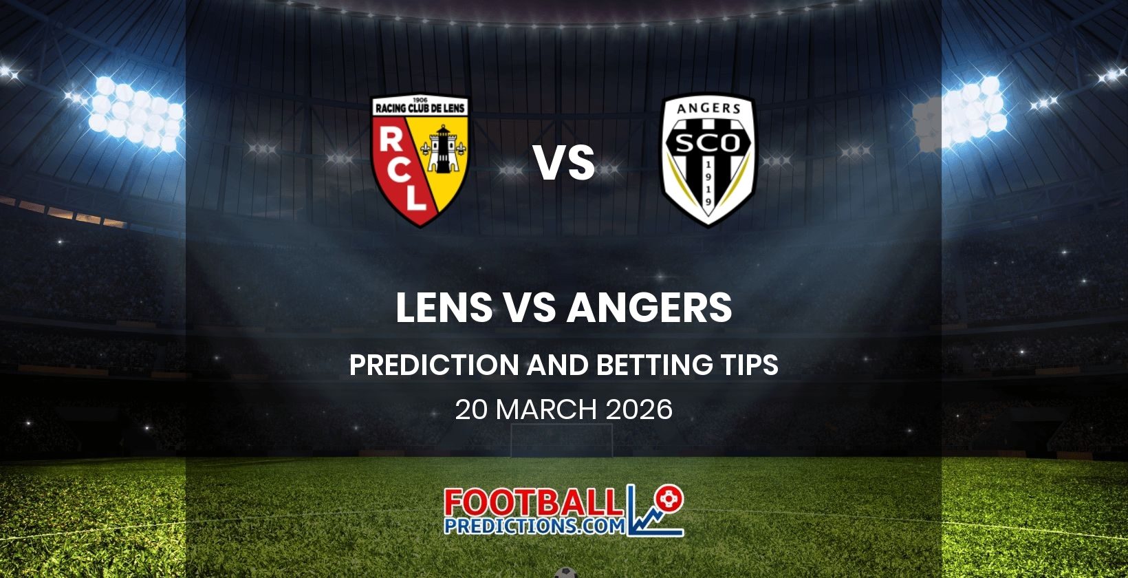 Lens vs Angers Prediction and Betting Tips 20 March 2026