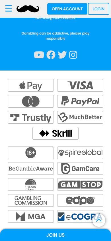 Mr Play Payment Methods screenshot