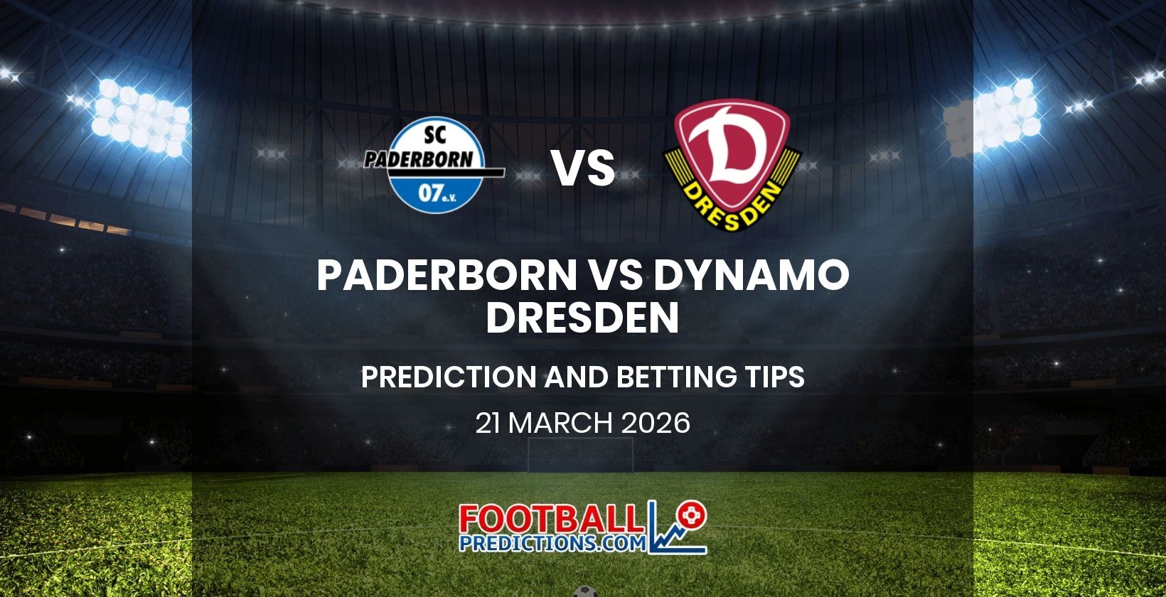 Paderborn vs Dynamo Dresden Prediction and Betting Tips 21 March 2026