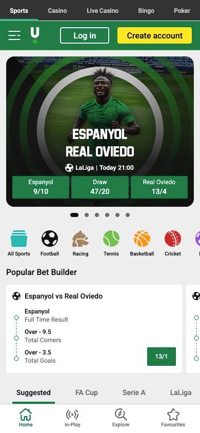 Unibet Product Depth screenshot