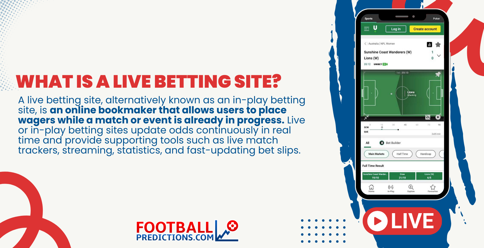 What is a live betting site