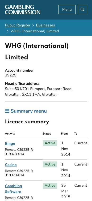 William Hill Safety and Trustworthiness screenshot