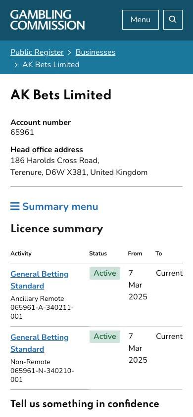AK Bets Safety and Trustworthiness screenshot