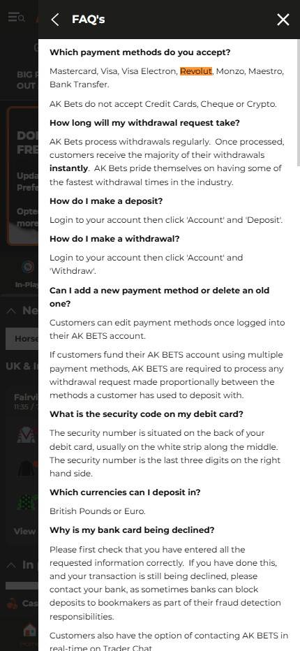 akbets revolut deposit method ukgc betting site