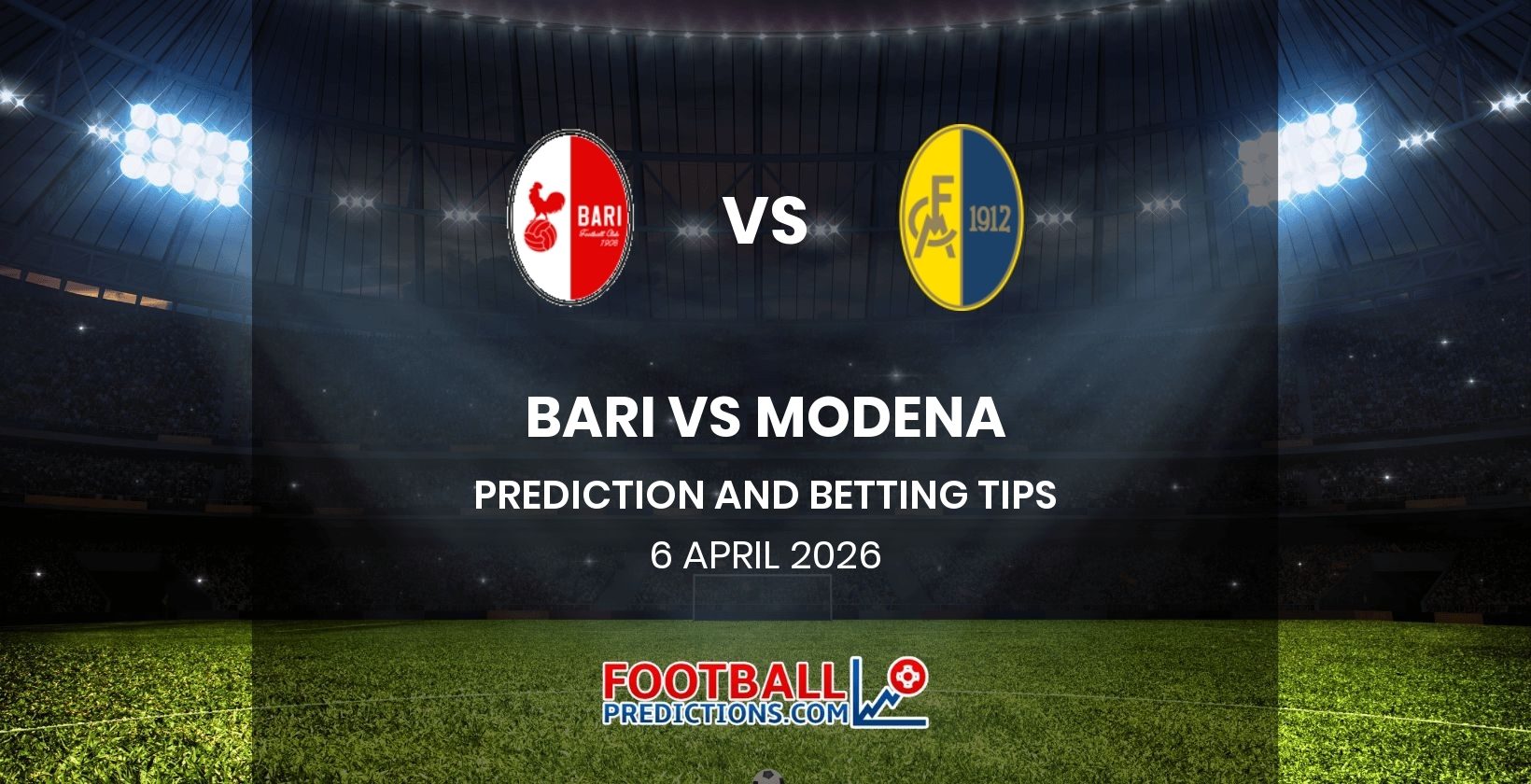 Bari vs Modena Prediction and Betting Tips 6 April 2026