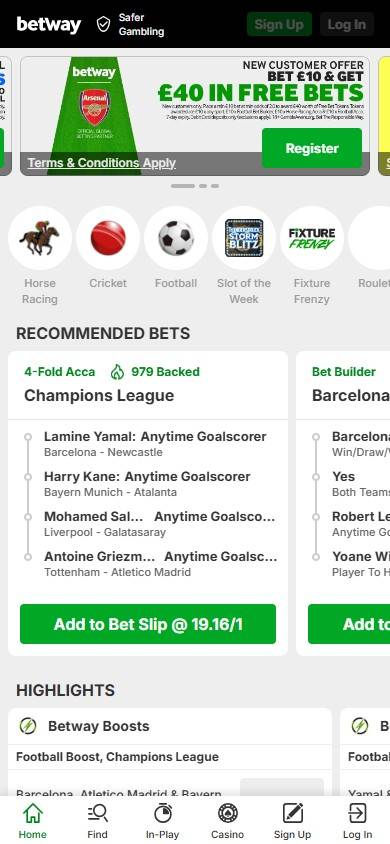 betway fast withdrawal betting site