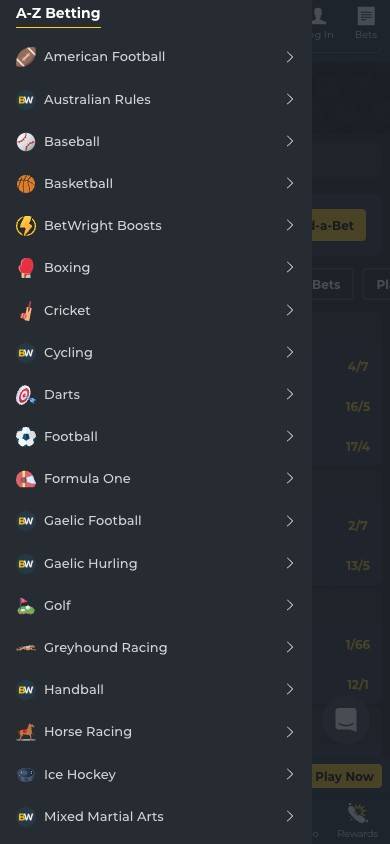 BetWright Product Depth screenshot