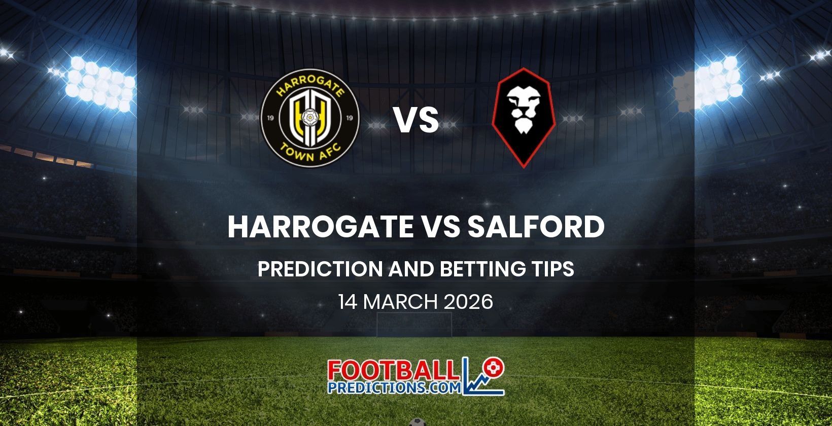Harrogate vs Salford Prediction and Betting Tips 14 March 2026