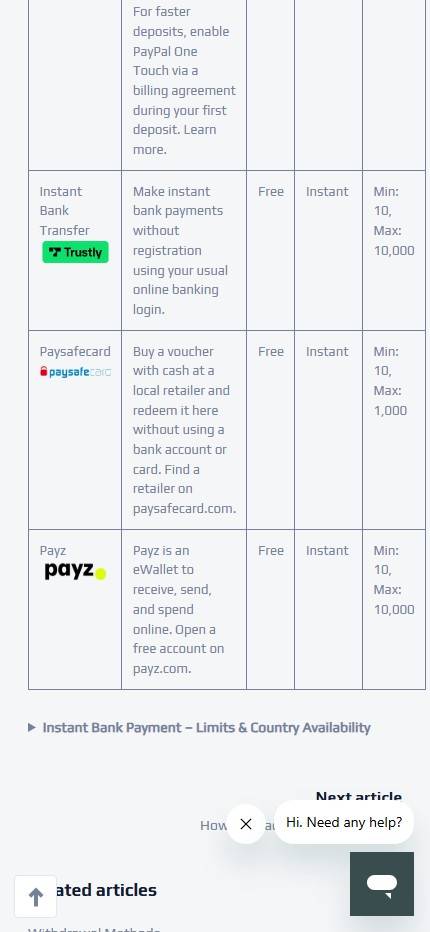 trustly NetBet deposit method