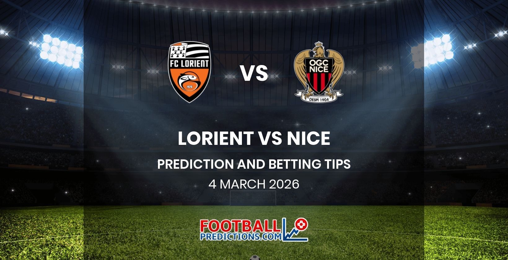 Lorient vs Nice Prediction and Betting Tips 4 March 2026