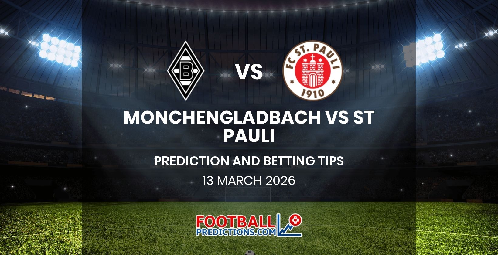 Monchengladbach vs St Pauli Prediction and Betting Tips 13 March 2026