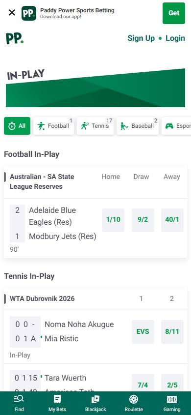 paddypower live in-play betting