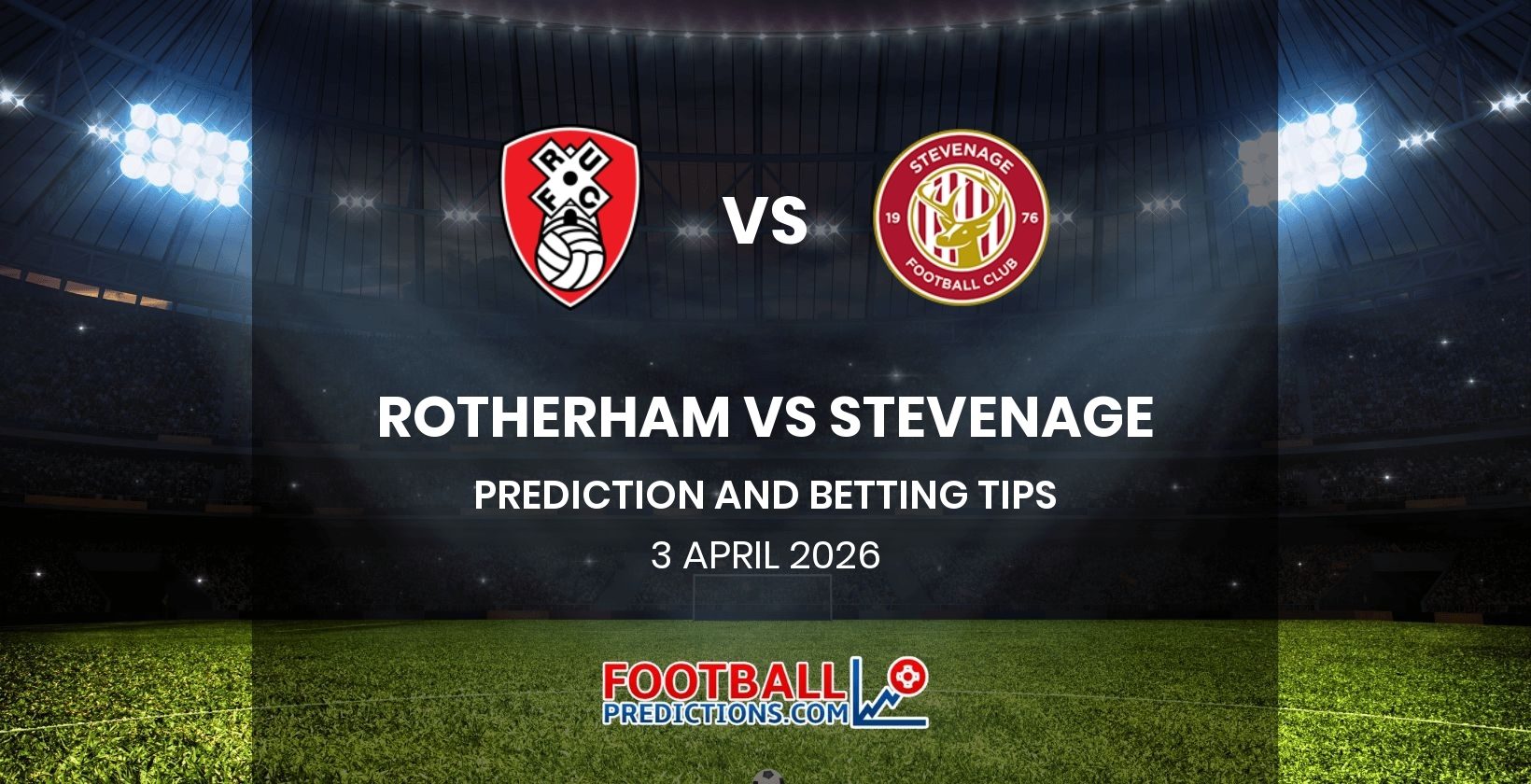 Rotherham vs Stevenage Prediction and Betting Tips 3 April 2026