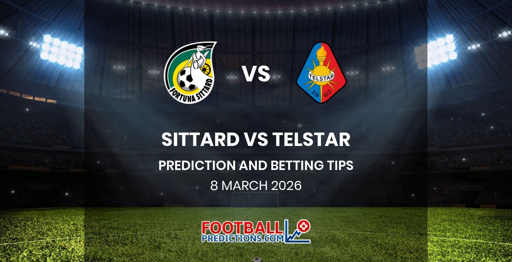 Sittard vs Telstar Prediction and Betting Tips 8 March 2026