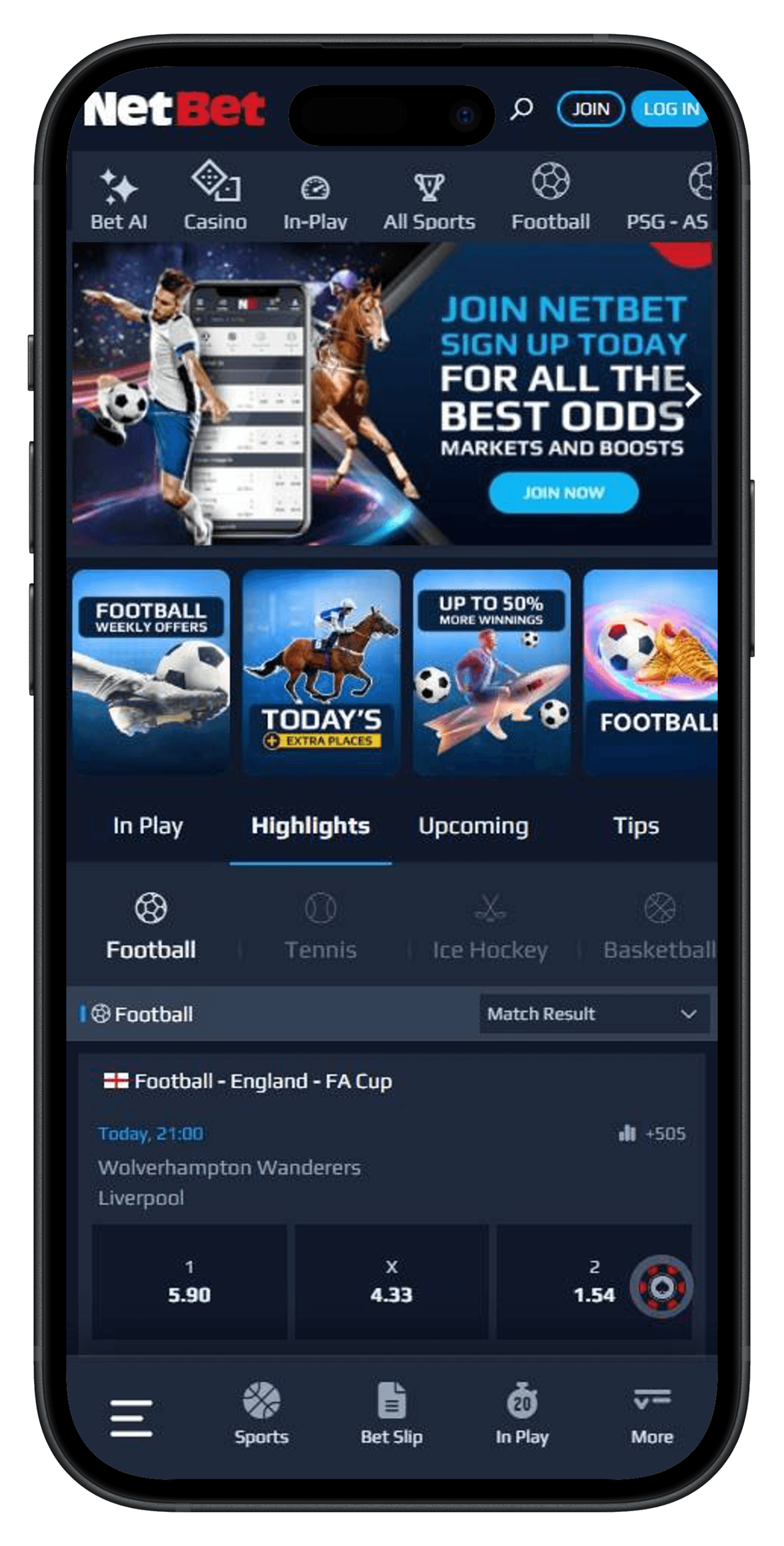 screenshot of betvictor betting site in uk