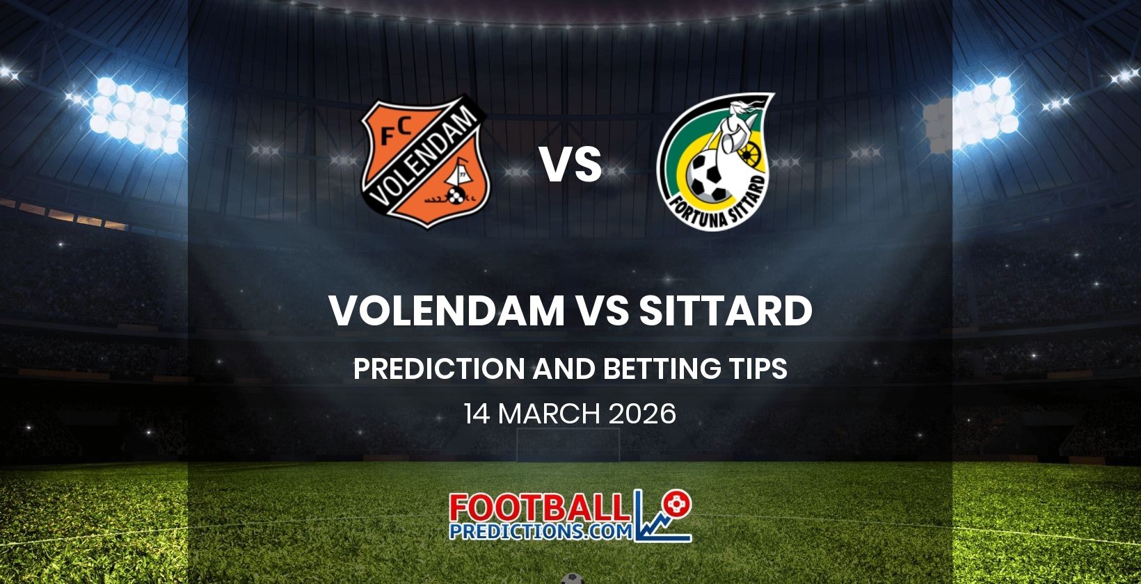 Volendam vs Sittard Prediction and Betting Tips 14 March 2026