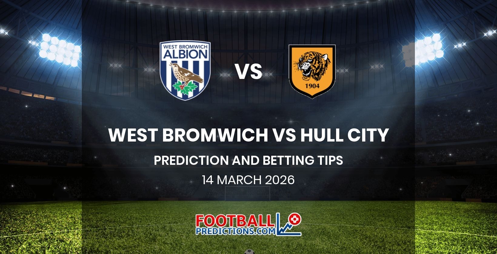 West Bromwich vs Hull City Prediction and Betting Tips 14 March 2026