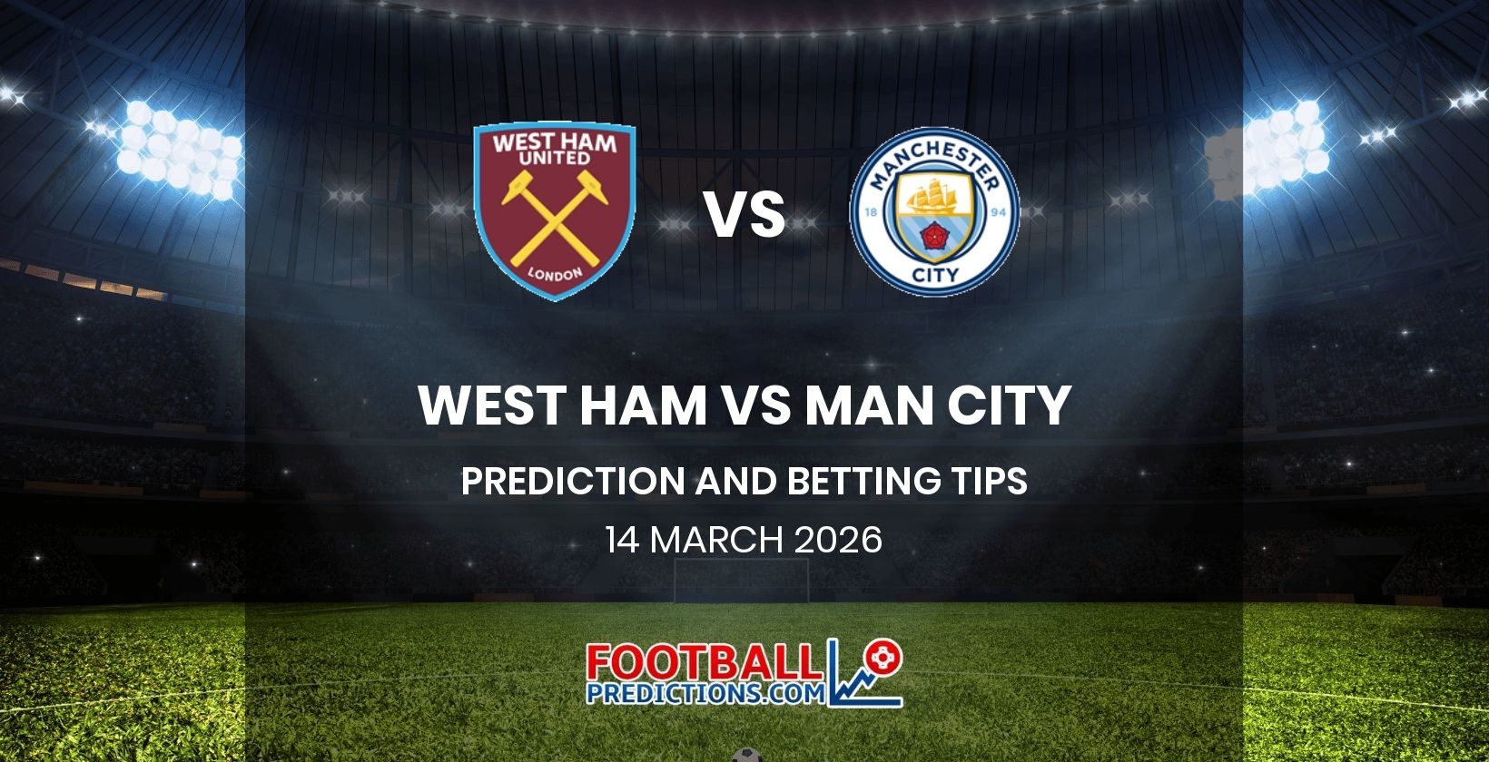 West Ham vs Man City Prediction and Betting Tips 14 March 2026