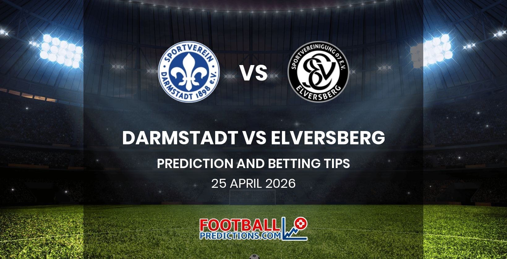 Darmstadt vs Elversberg Prediction and Betting Tips 25 April 2026