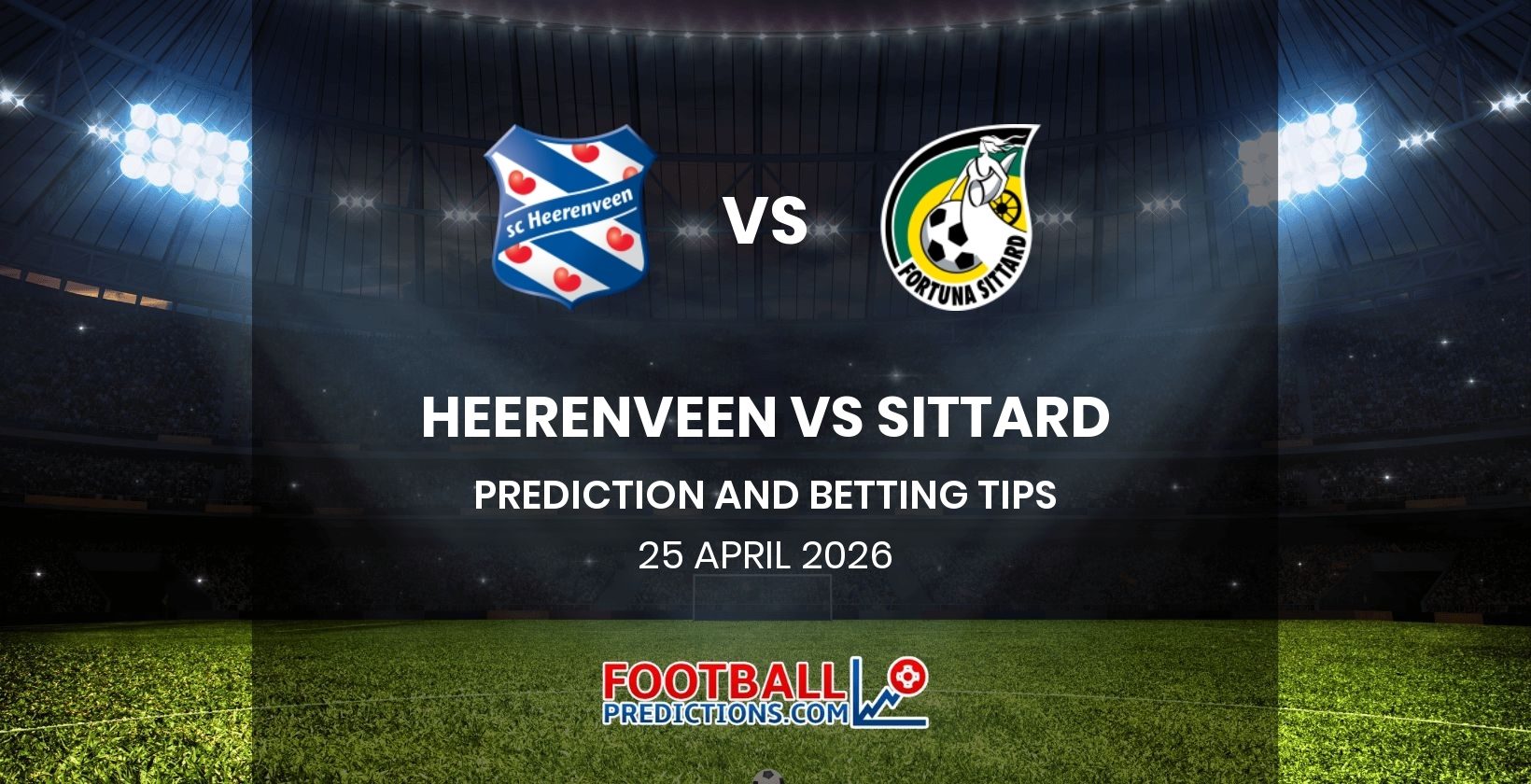 Heerenveen vs Sittard Prediction and Betting Tips 25 April 2026