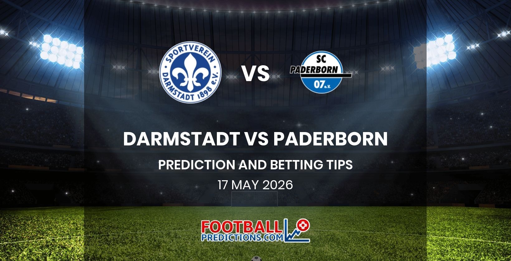Darmstadt vs Paderborn Prediction and Betting Tips 17 May 2026