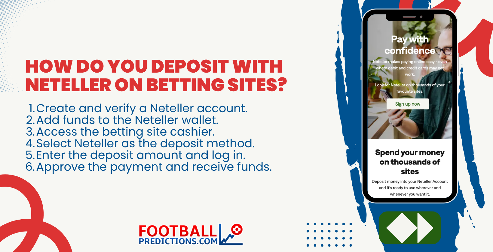 How do you deposit with Neteller on betting sites