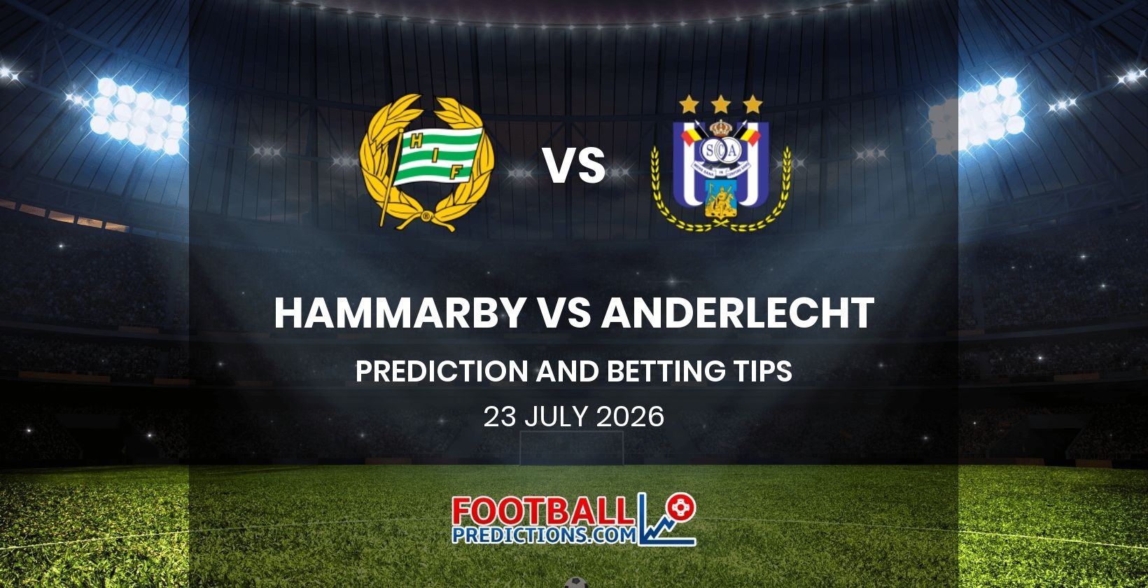 Hammarby vs Anderlecht Prediction and Betting Tips 23 July 2026
