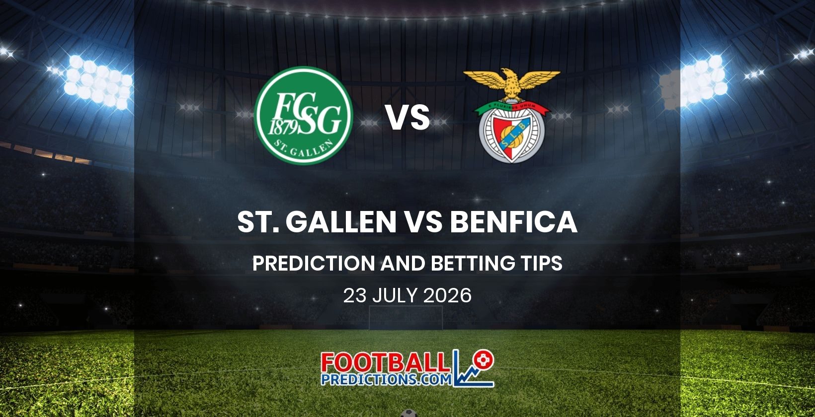 St. Gallen vs Benfica Prediction and Betting Tips 23 July 2026
