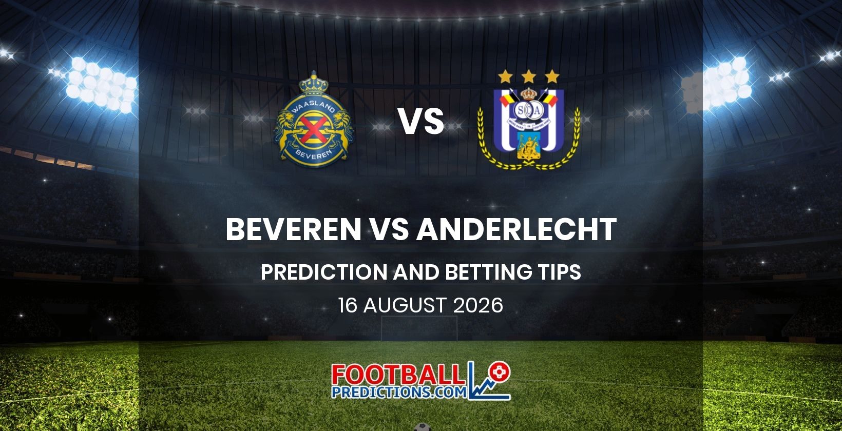 Beveren vs Anderlecht Prediction and Betting Tips 16 August 2026