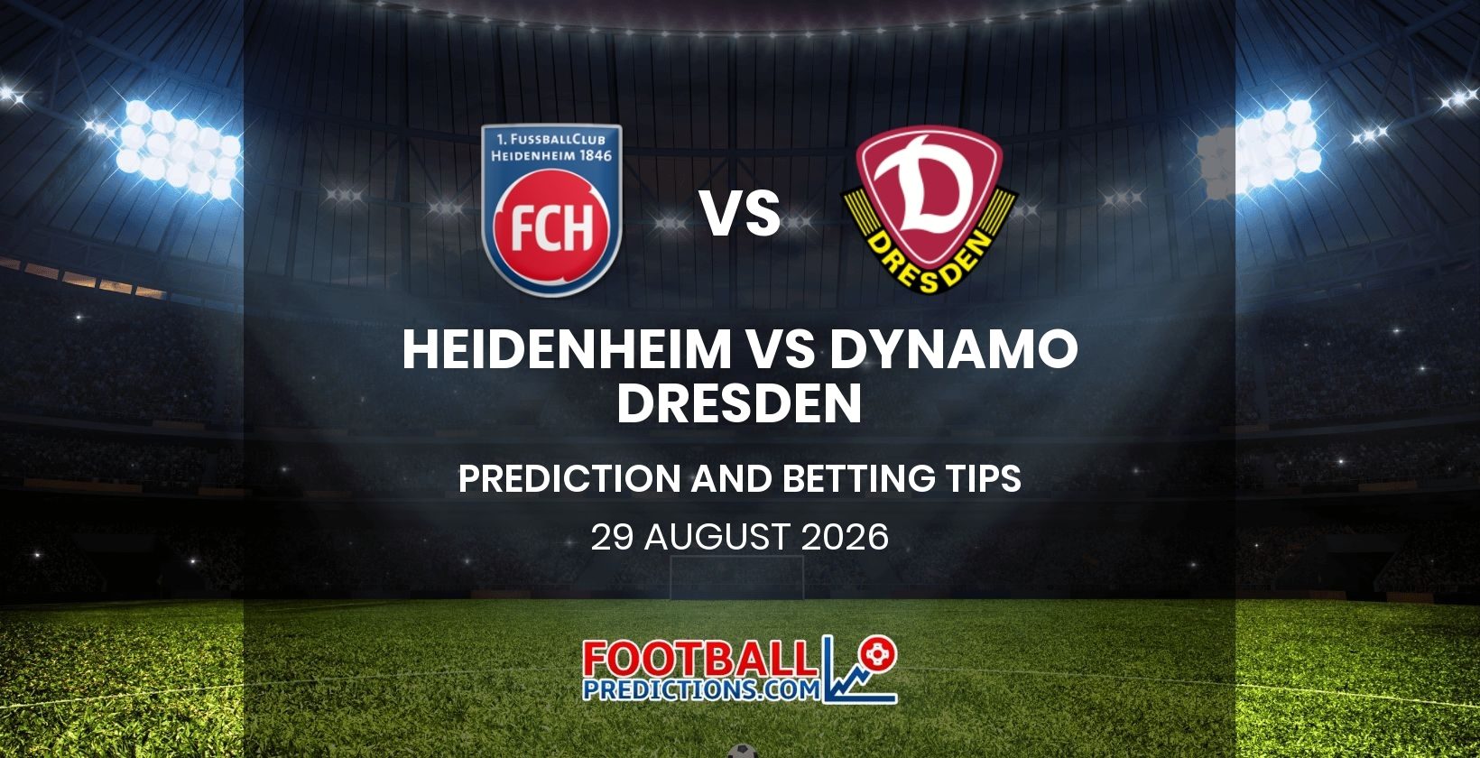 Heidenheim vs Dynamo Dresden Prediction and Betting Tips 29 August 2026
