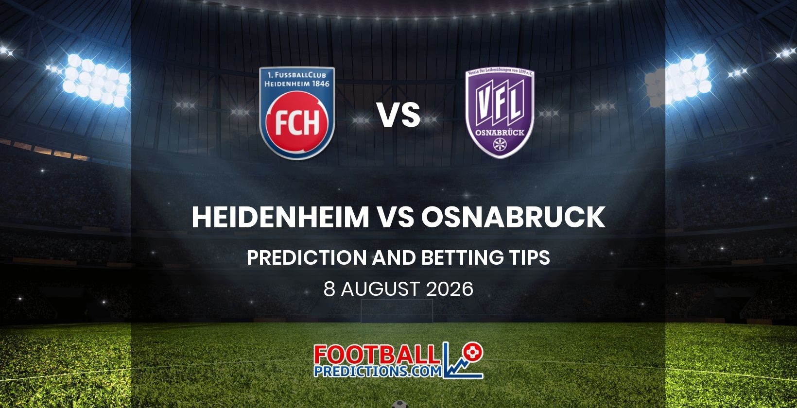 Heidenheim vs Osnabruck Prediction and Betting Tips 8 August 2026