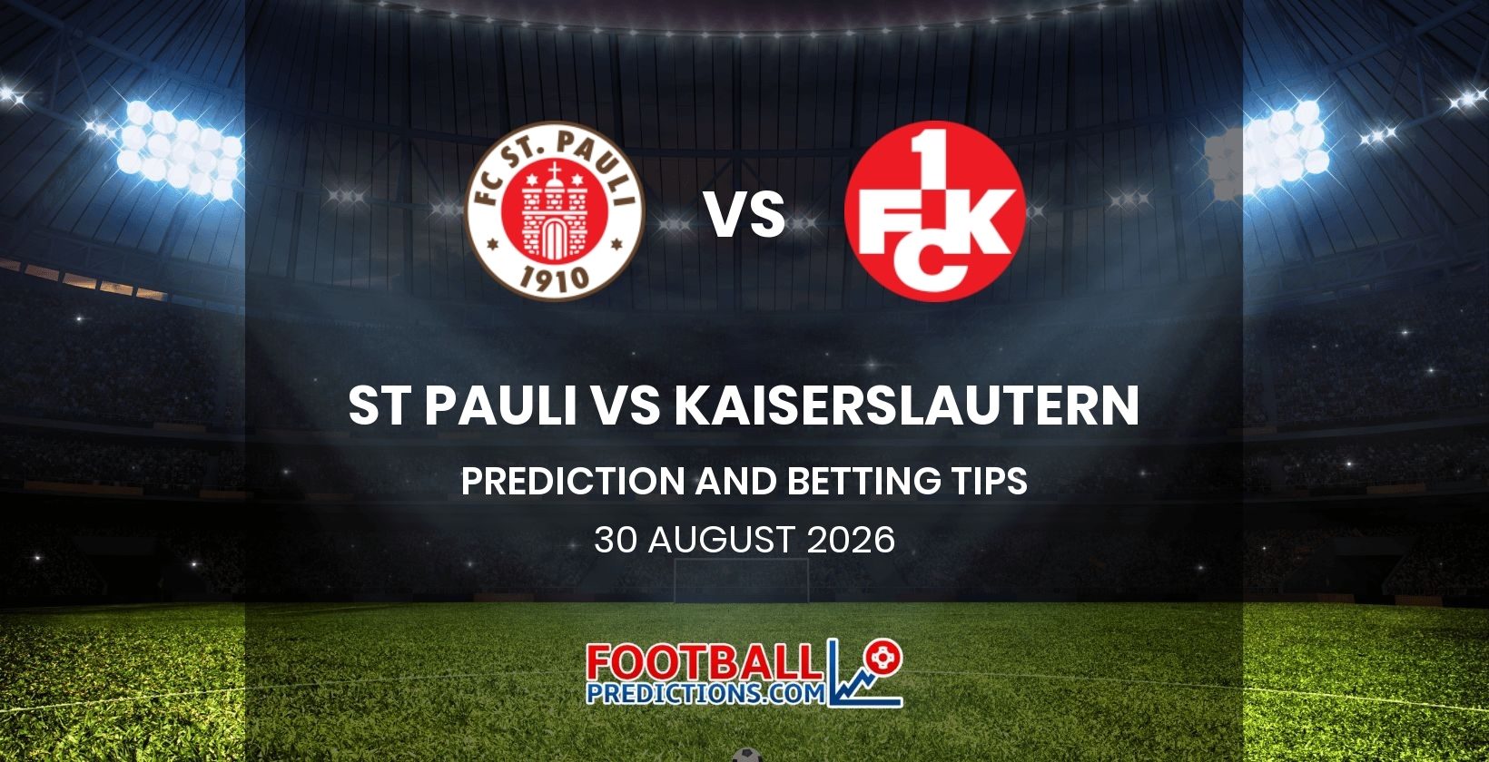 St Pauli vs Kaiserslautern Prediction and Betting Tips 30 August 2026