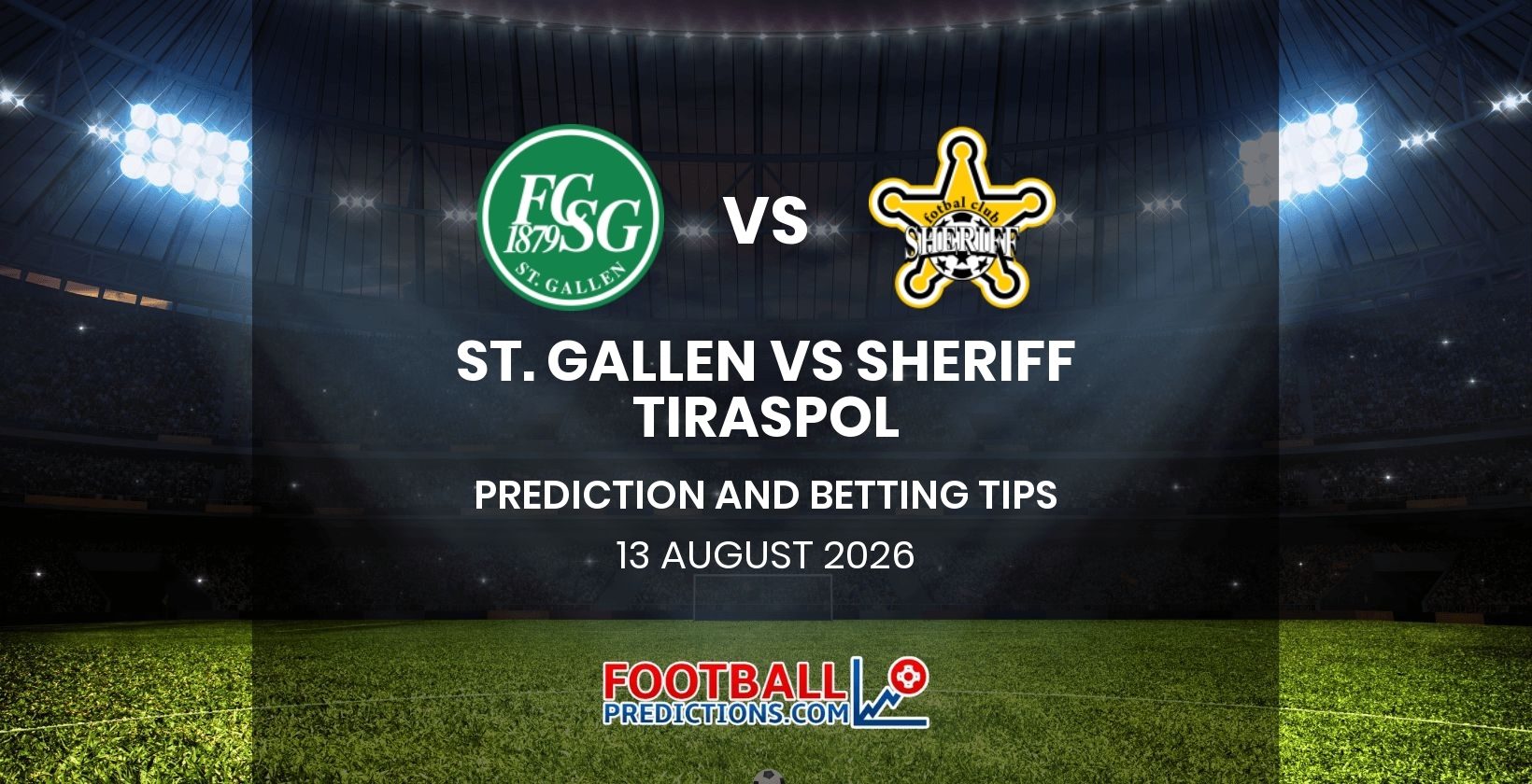 St. Gallen vs Sheriff Tiraspol Prediction and Betting Tips 13 August 2026