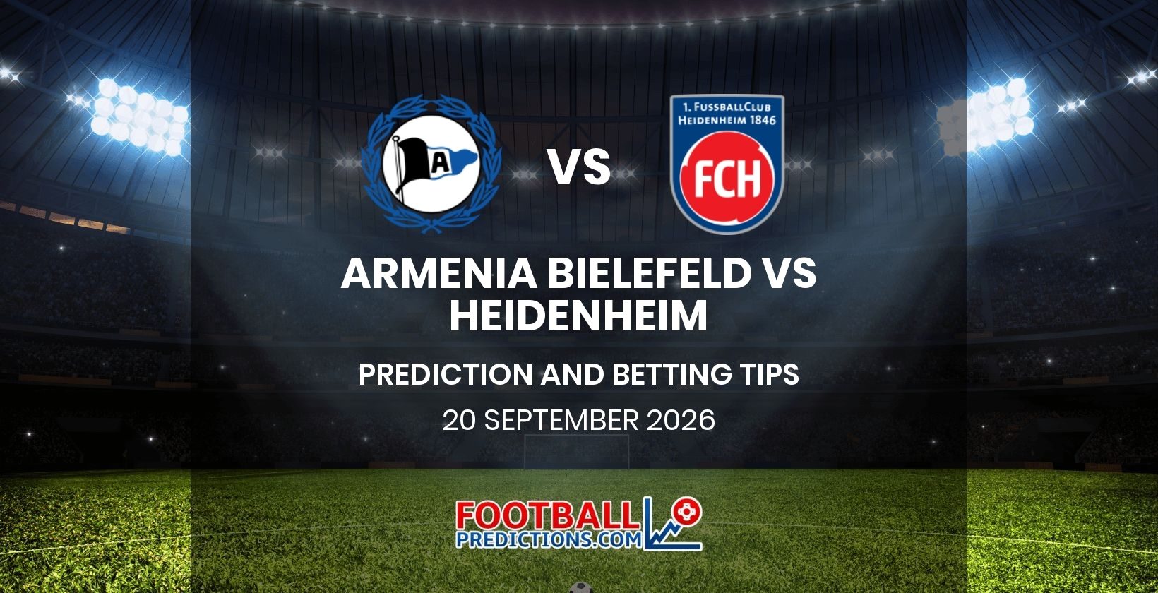 Arminia Bielefeld vs Heidenheim Prediction and Betting Tips 20 September 2026