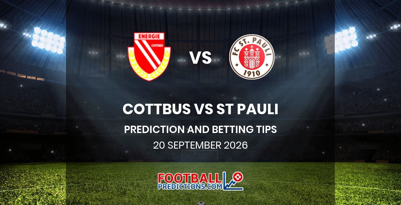 Cottbus vs St Pauli Prediction and Betting Tips 20 September 2026