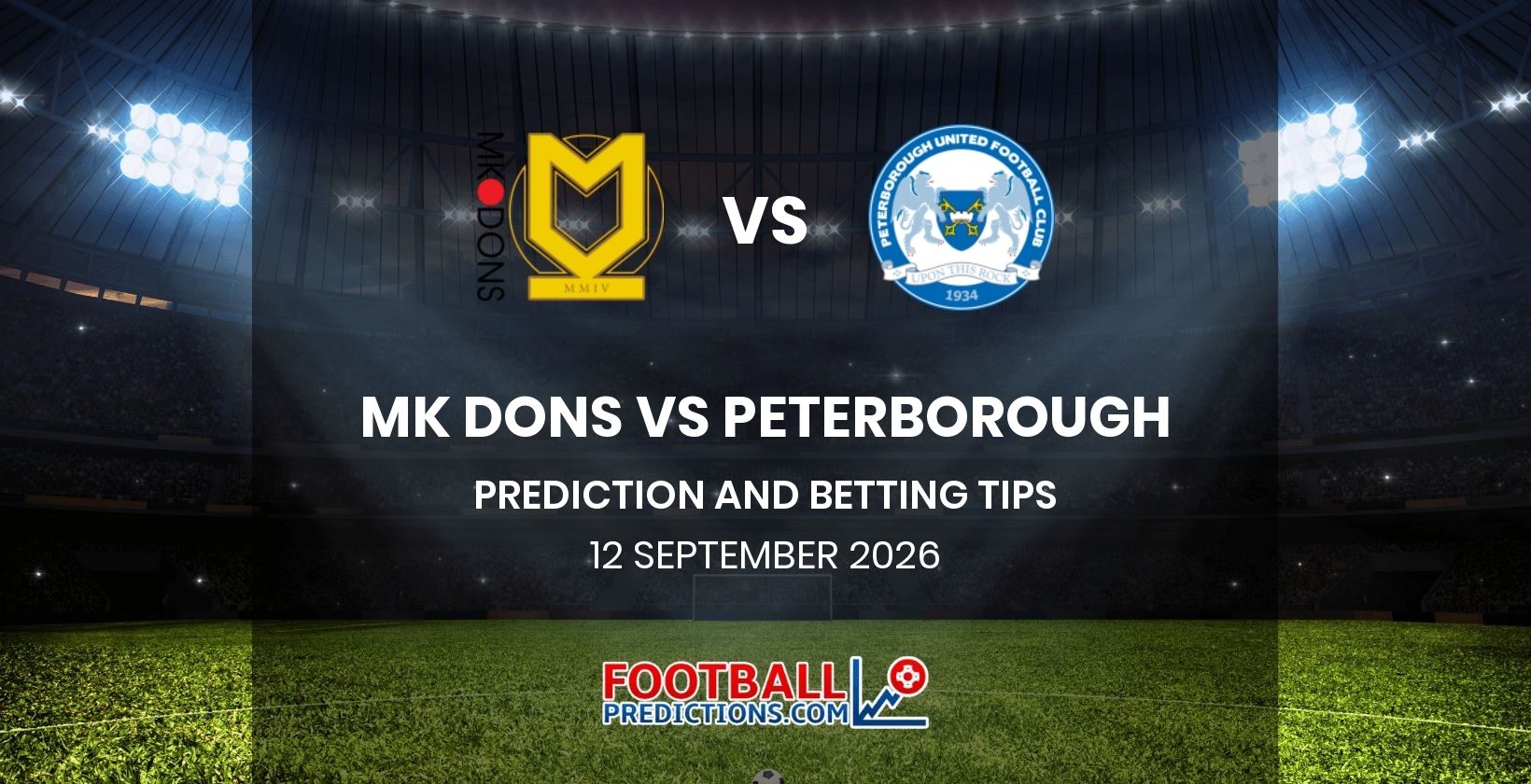 MK Dons vs Peterborough Prediction and Betting Tips 12 September 2026