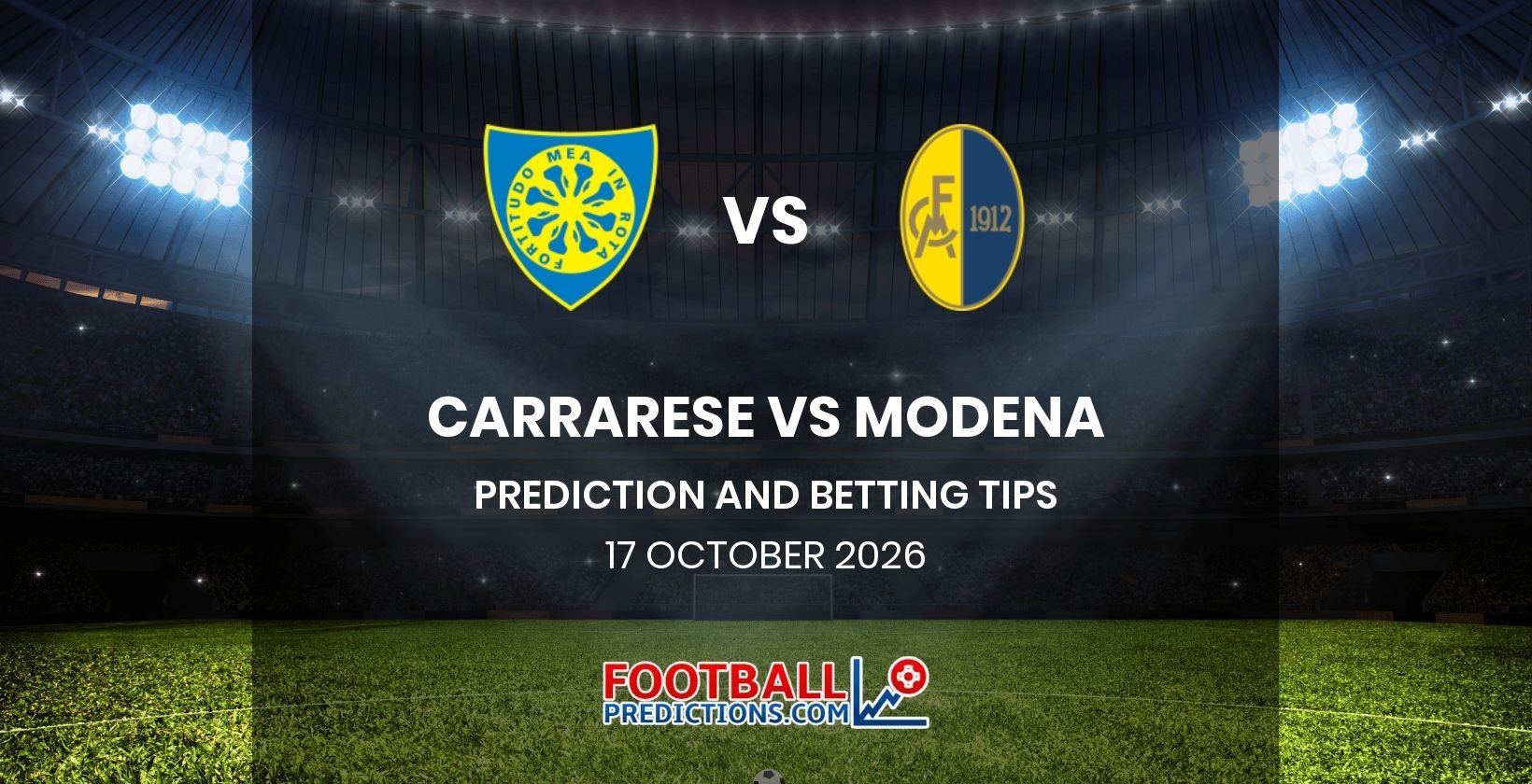 Carrarese vs Modena Prediction and Betting Tips 17 October 2026