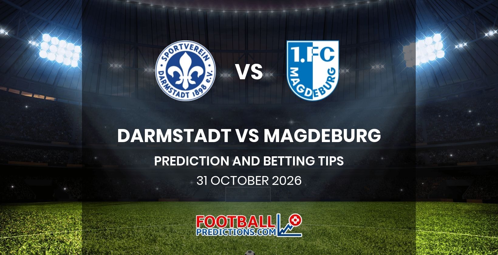 Darmstadt vs Magdeburg Prediction and Betting Tips 31 October 2026